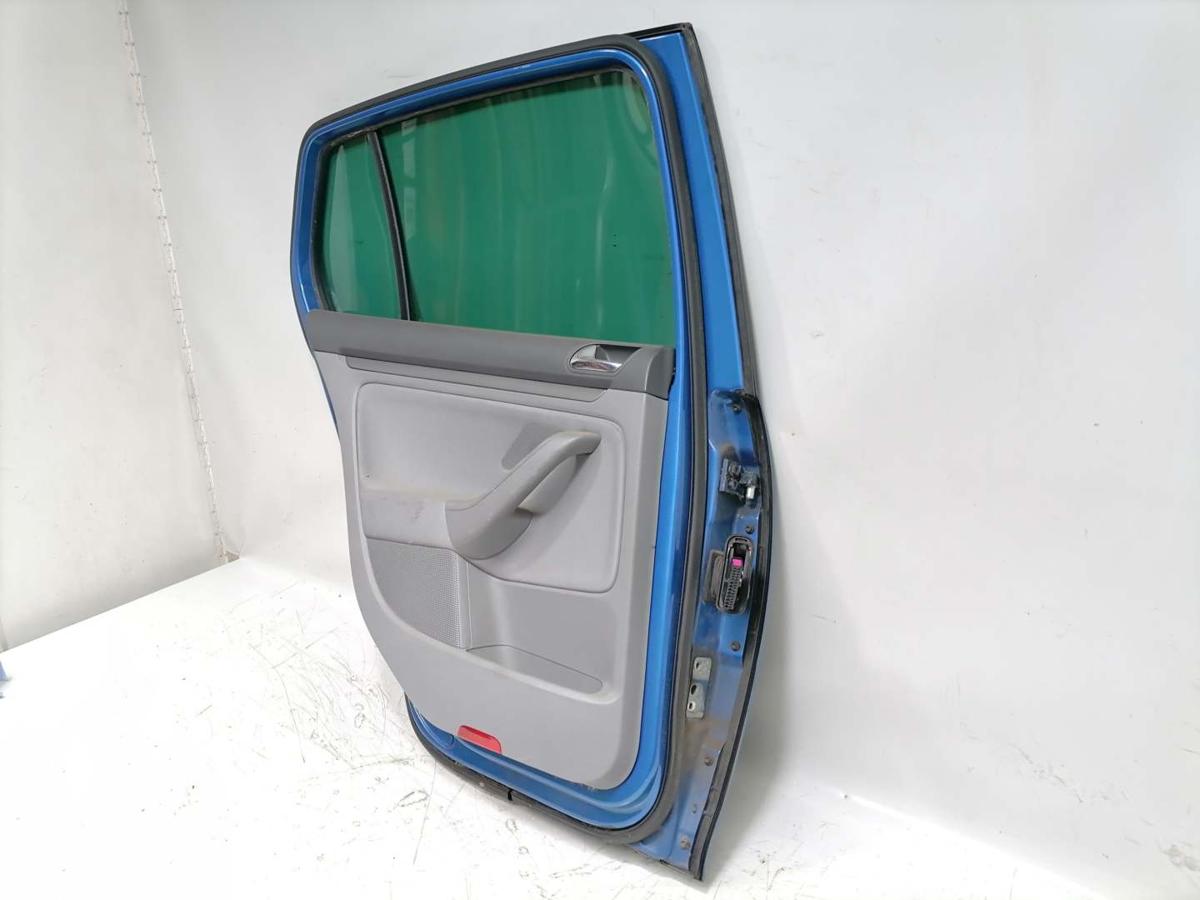 VW GOLF V original Tür hinten links LC5G-Coasta Blue Pearl Fließheck BJ05